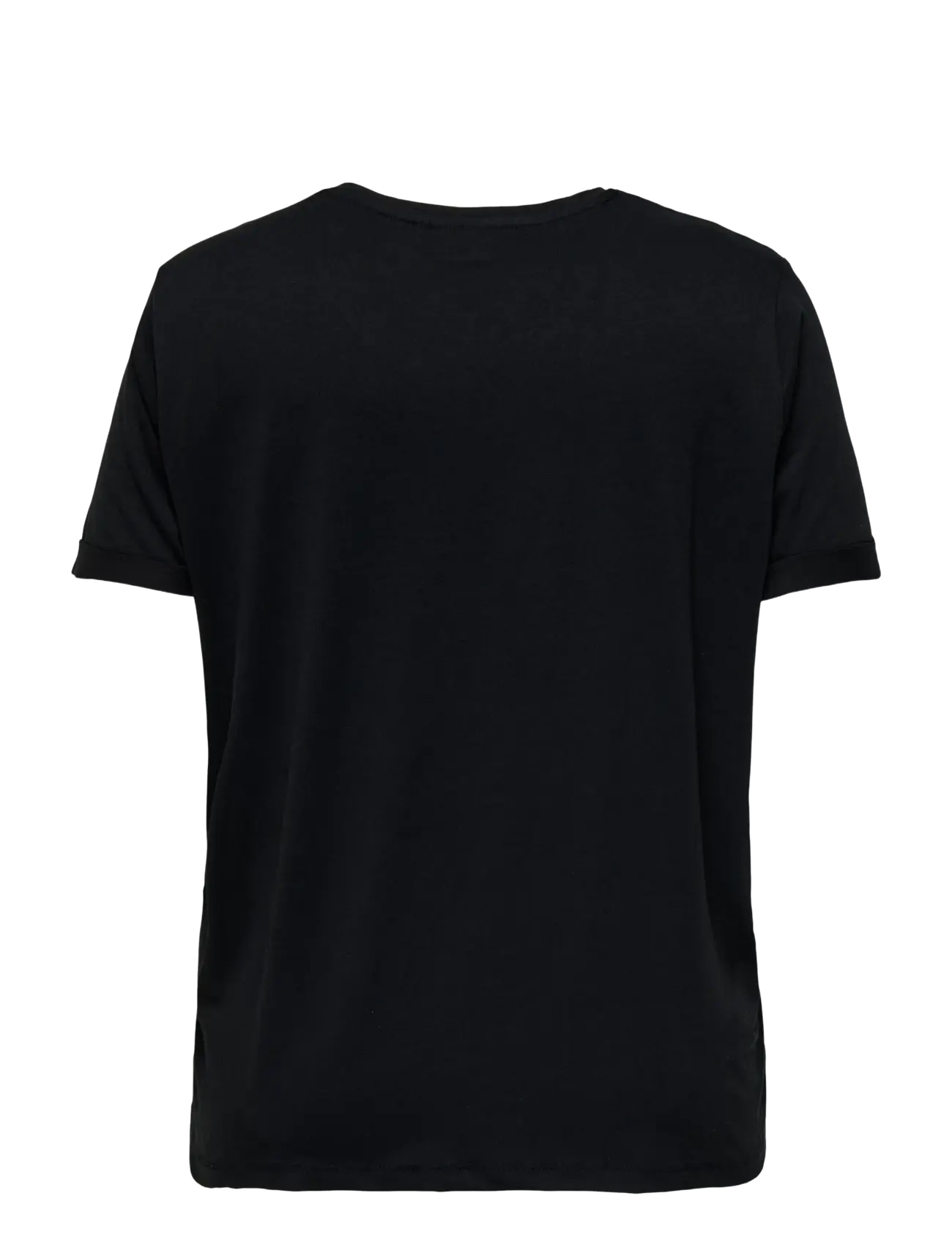 ONLY Carmakoma - CARMOSTER S/S FOLD UP TOP JRS NOOS - t-shirts - black - 2