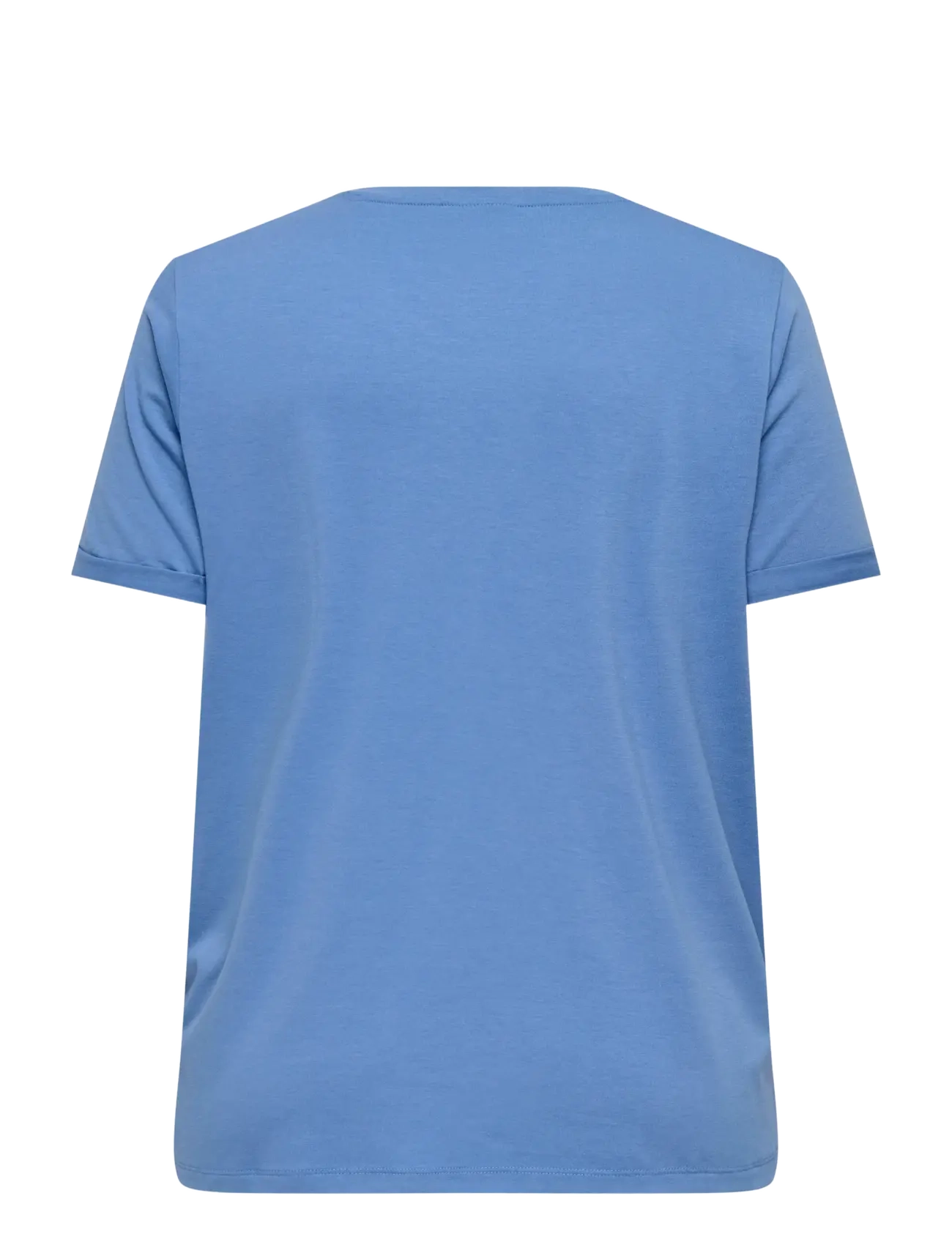 ONLY Carmakoma - CARMOSTER S/S FOLD UP TOP JRS NOOS - t-shirts - blue yonder - 2