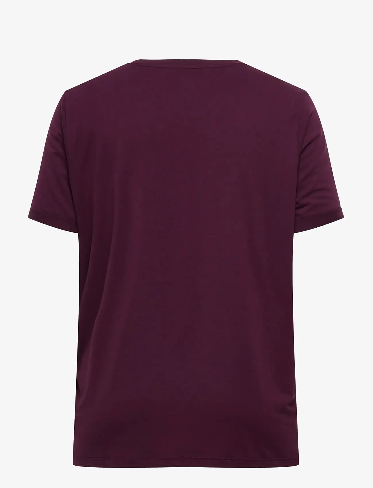 ONLY Carmakoma - CARMOSTER S/S FOLD UP TOP JRS NOOS - t-shirts - winetasting - 1