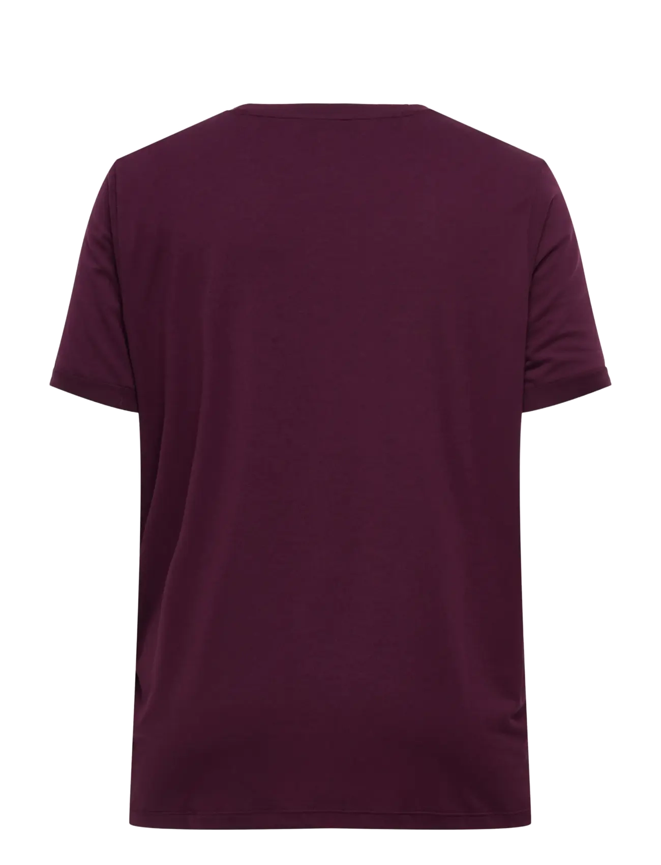 ONLY Carmakoma - CARMOSTER S/S FOLD UP TOP JRS NOOS - t-skjorter - winetasting - 1
