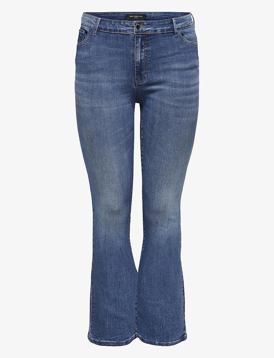 ONLY Carmakoma - CARSALLY REG FLARED DNM BJ114-3 NOOS - medium blue denim - 1