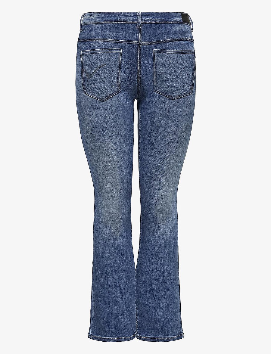 ONLY Carmakoma - CARSALLY REG FLARED DNM BJ114-3 NOOS - medium blue denim - 2