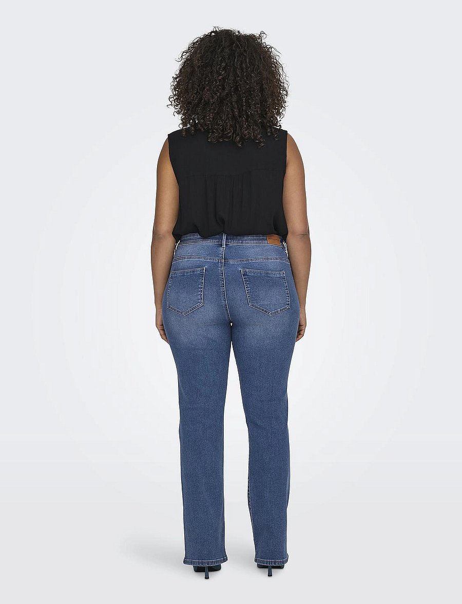 ONLY Carmakoma - CARSALLY REG FLARED DNM BJ114-3 NOOS - medium blue denim - 3