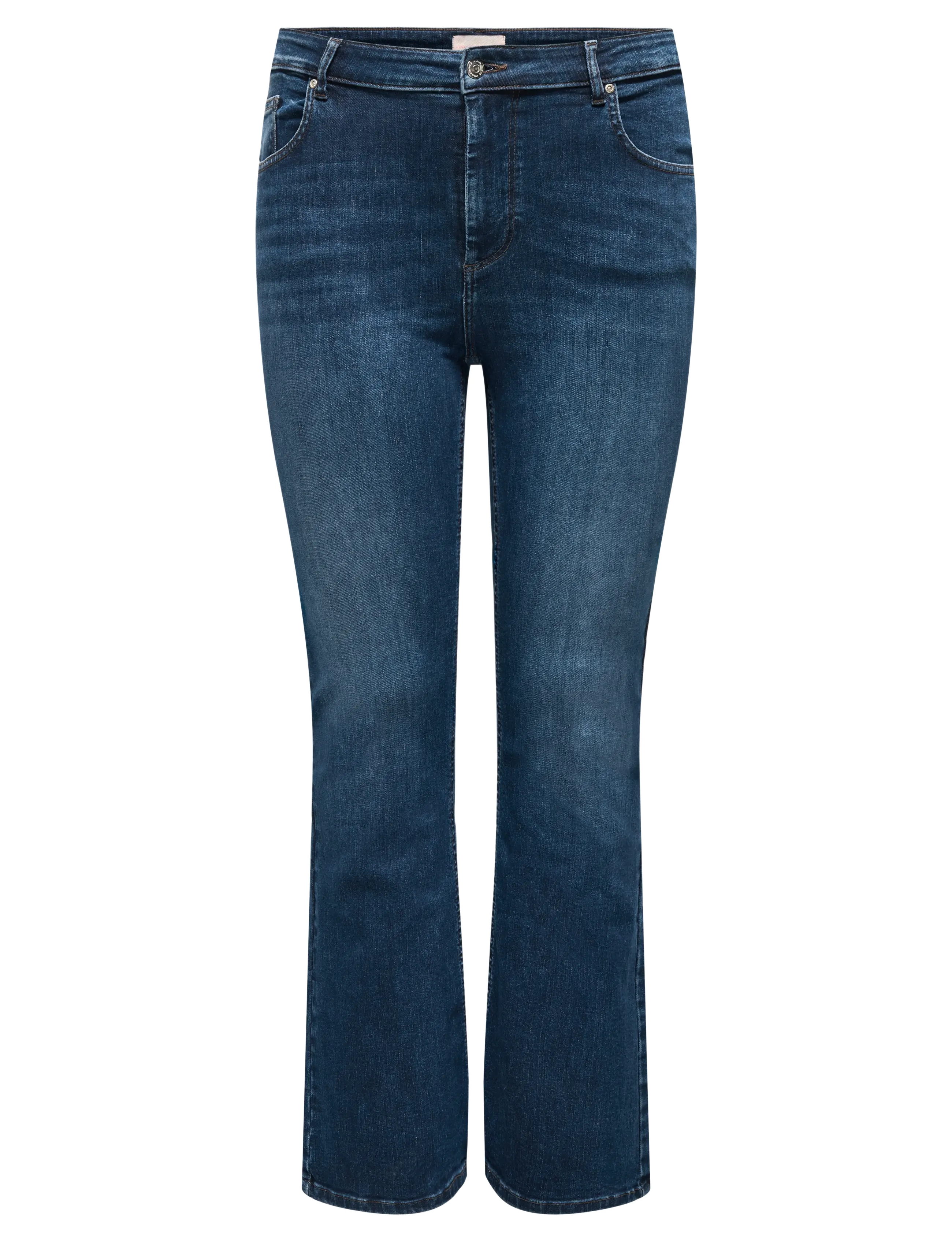ONLY Carmakoma CARWILLY HW FLARED DNM TAI021 NOOS - Püksid - DARK BLUE DENIM / blue