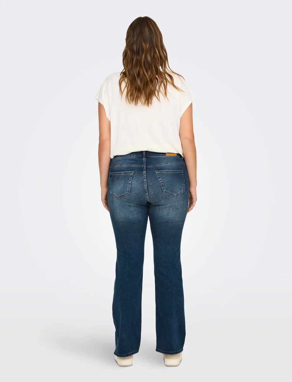 ONLY Carmakoma - CARWILLY HW FLARED DNM TAI021 NOOS - flare bukser - dark blue denim - 3