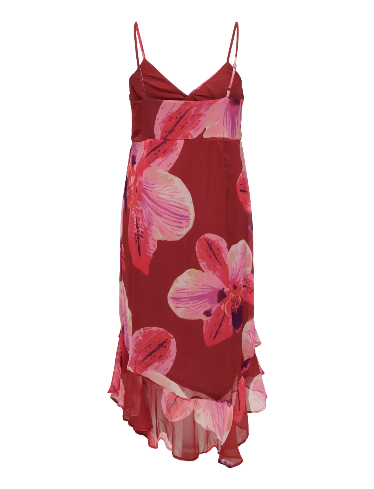 ONLY Carmakoma - CARASTA STRAP FRILL ANKLE DRESS - spiced apple - 2