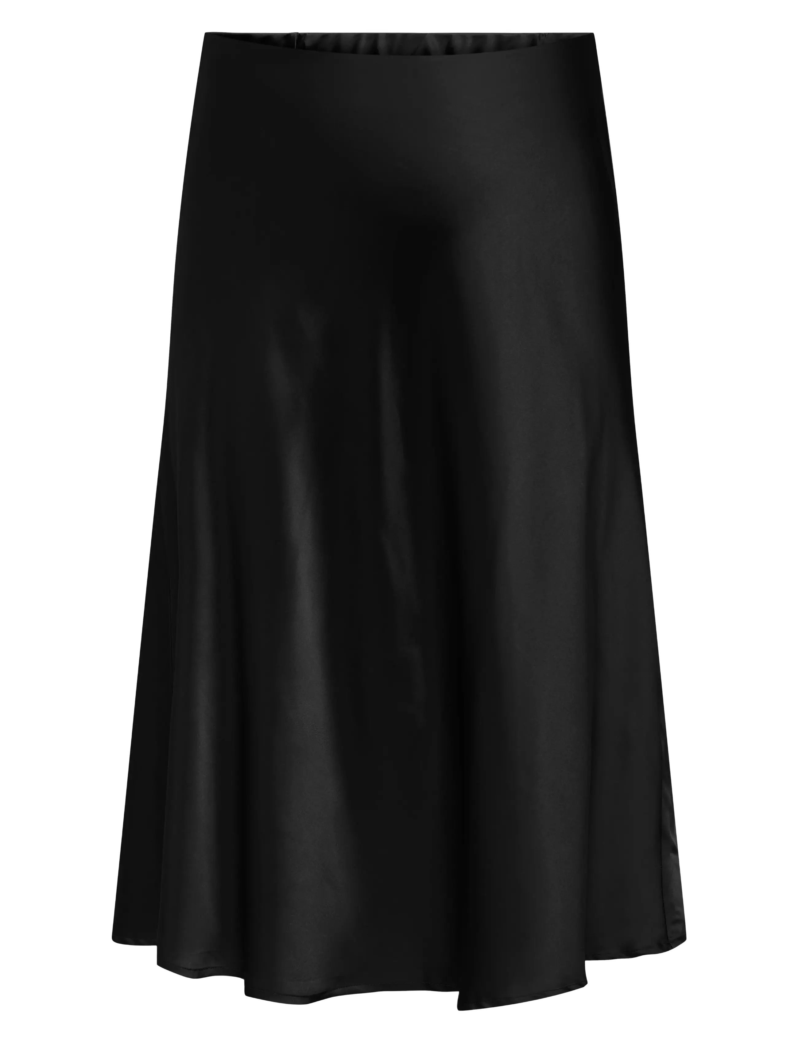 ONLY Carmakoma CARDOMINA SATIN CALF SKIRT WVN - Satinröcke - BLACK / black