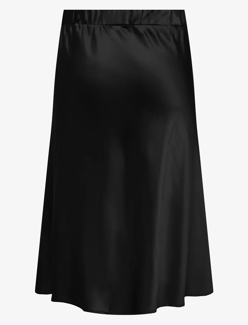 ONLY Carmakoma - CARDOMINA SATIN CALF SKIRT WVN - satengskjørt - black - 1