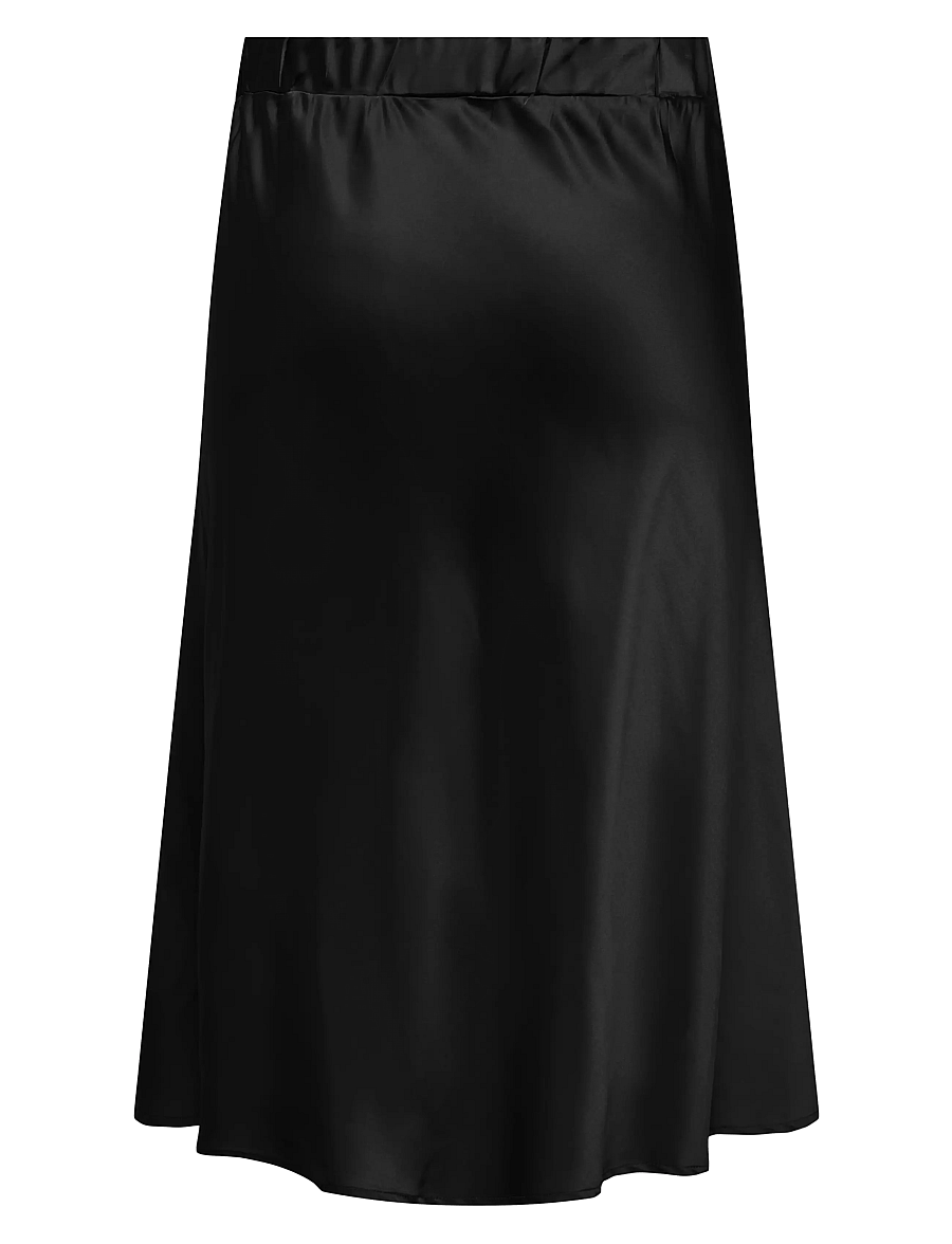 ONLY Carmakoma - CARDOMINA SATIN CALF SKIRT WVN - black - 1