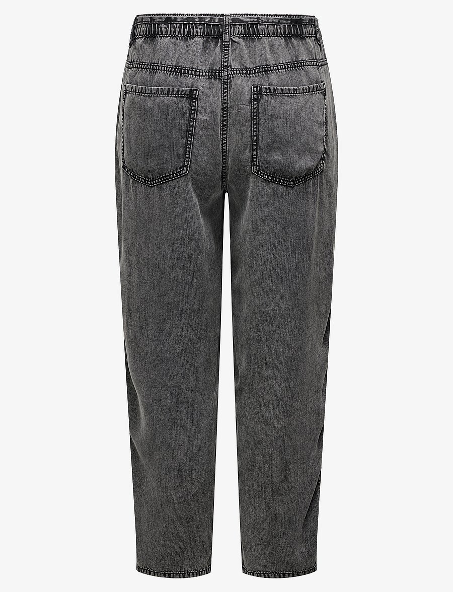 ONLY Carmakoma - CARKENYA LIFE ACID WASH PANTS OTW - gerade jeans - black - 2