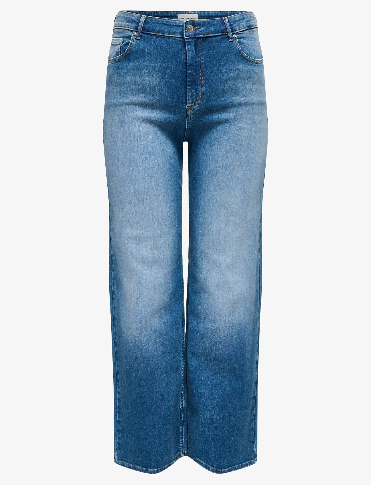 ONLY Carmakoma - CARWILLY HW WIDE DNM REA12187 NOOS - brede jeans - medium blue denim - 1