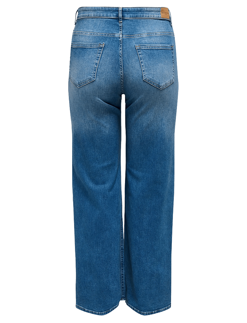 ONLY Carmakoma - CARWILLY HW WIDE DNM REA12187 NOOS - brede jeans - medium blue denim - 2