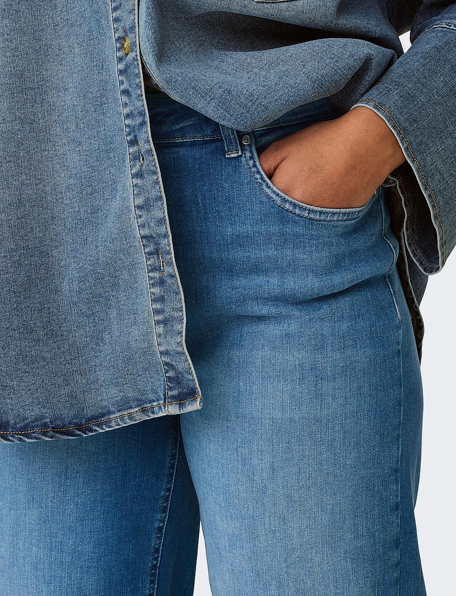 ONLY Carmakoma - CARWILLY HW WIDE DNM REA12187 NOOS - medium blue denim - 5