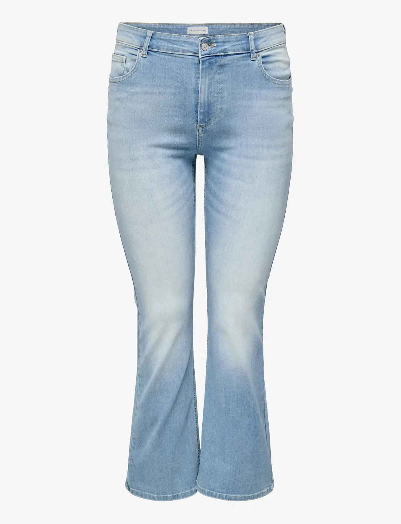 ONLY Carmakoma - CARWILLY LIFE HW FLARED DNM TAI467 NOOS - utsvängda jeans - light blue denim - 1