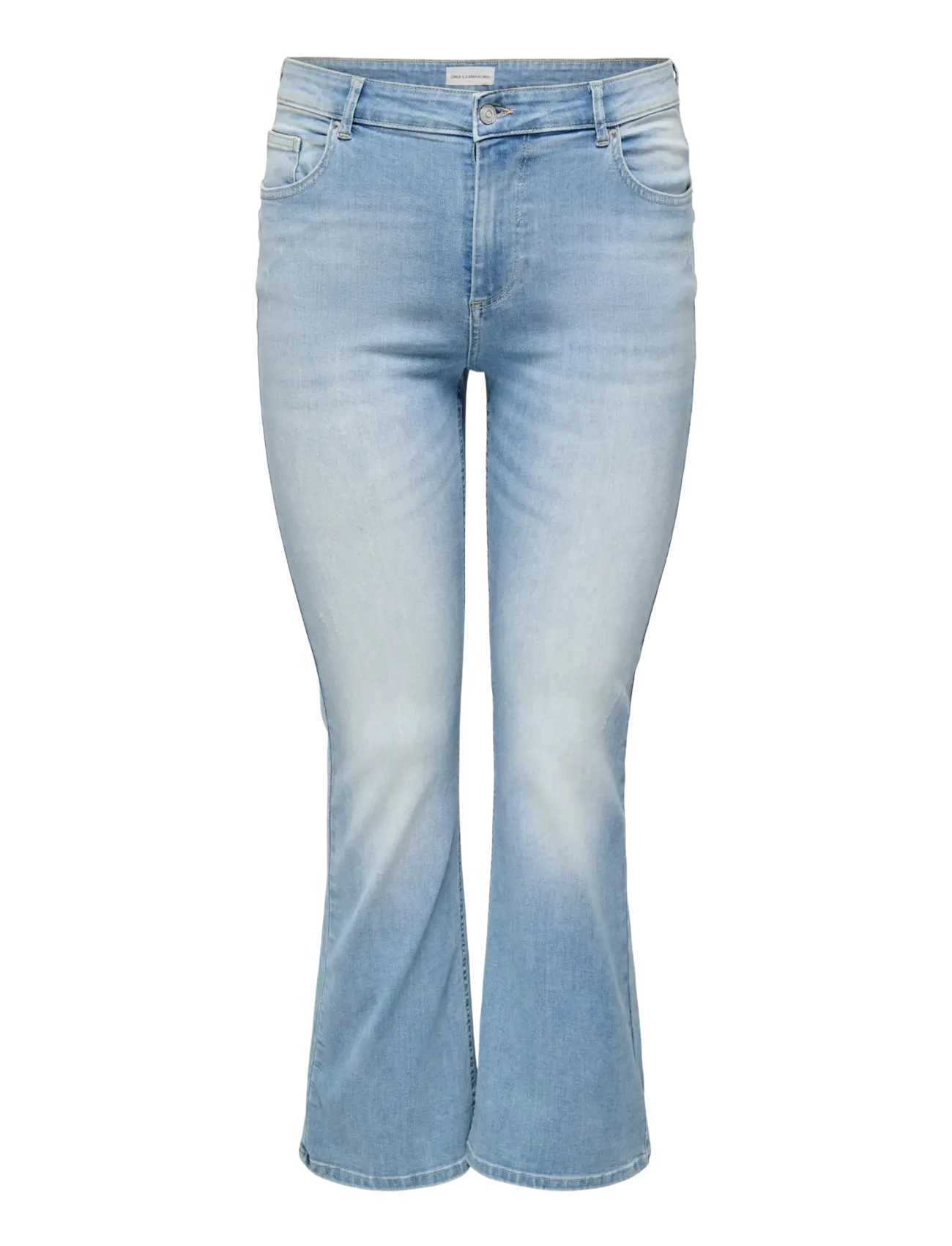 ONLY Carmakoma CARWILLY LIFE HW FLARED DNM TAI467 NOOS - Teksad - LIGHT BLUE DENIM / blue