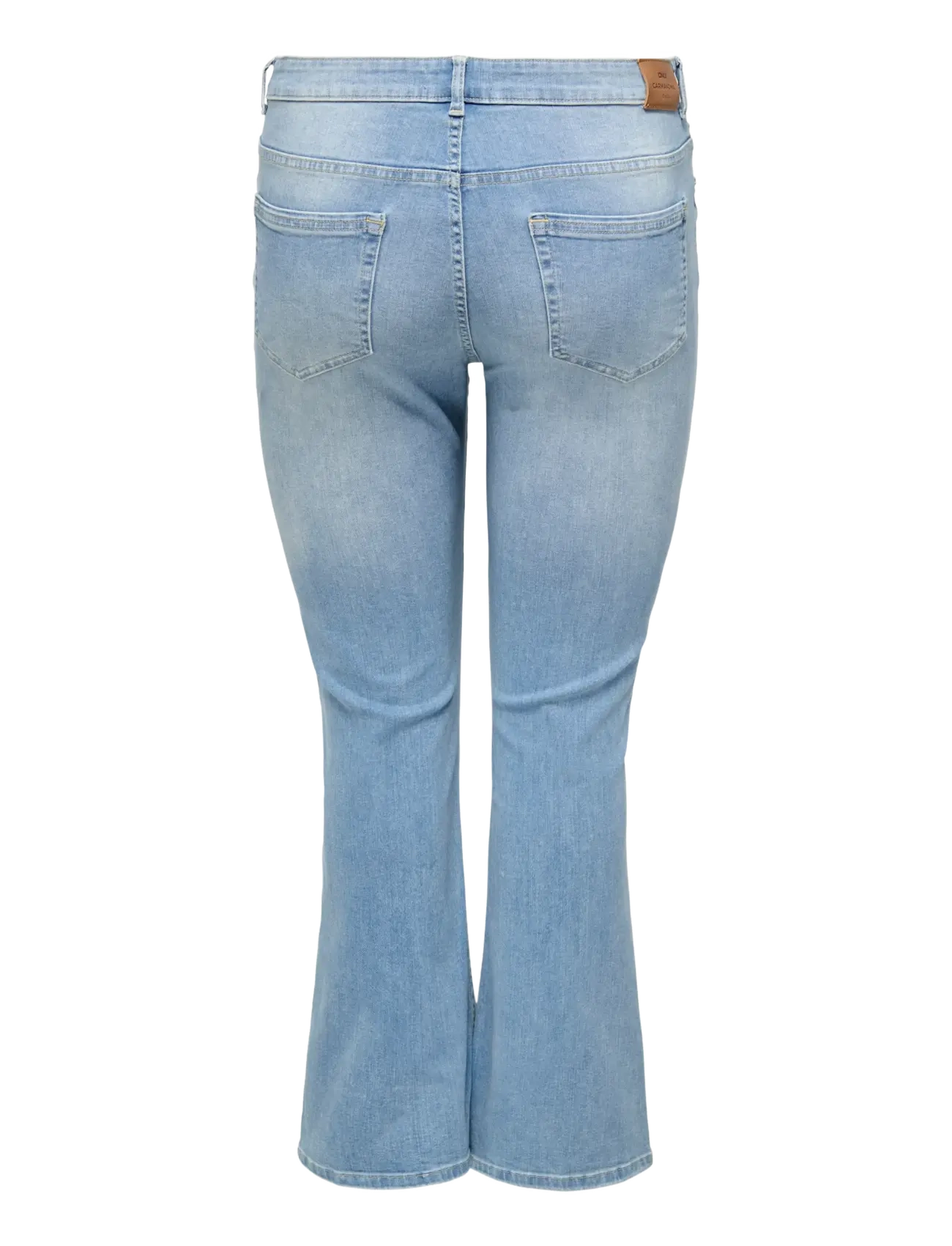 ONLY Carmakoma - CARWILLY LIFE HW FLARED DNM TAI467 NOOS - jeans évasés - light blue denim - 2