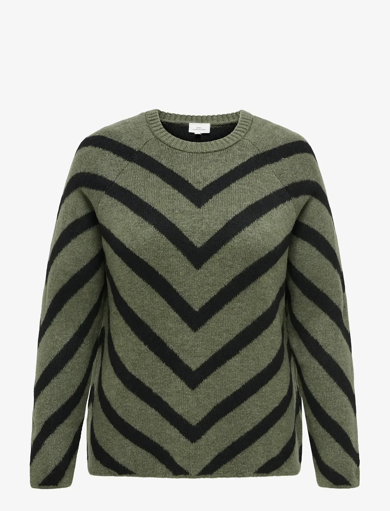 ONLY Carmakoma - CARELIZA L/S PULLOVER KNT NOOS - sviitrid - lizard - 1