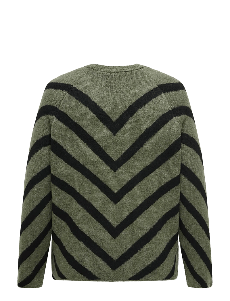 ONLY Carmakoma - CARELIZA L/S PULLOVER KNT NOOS - sviitrid - lizard - 2