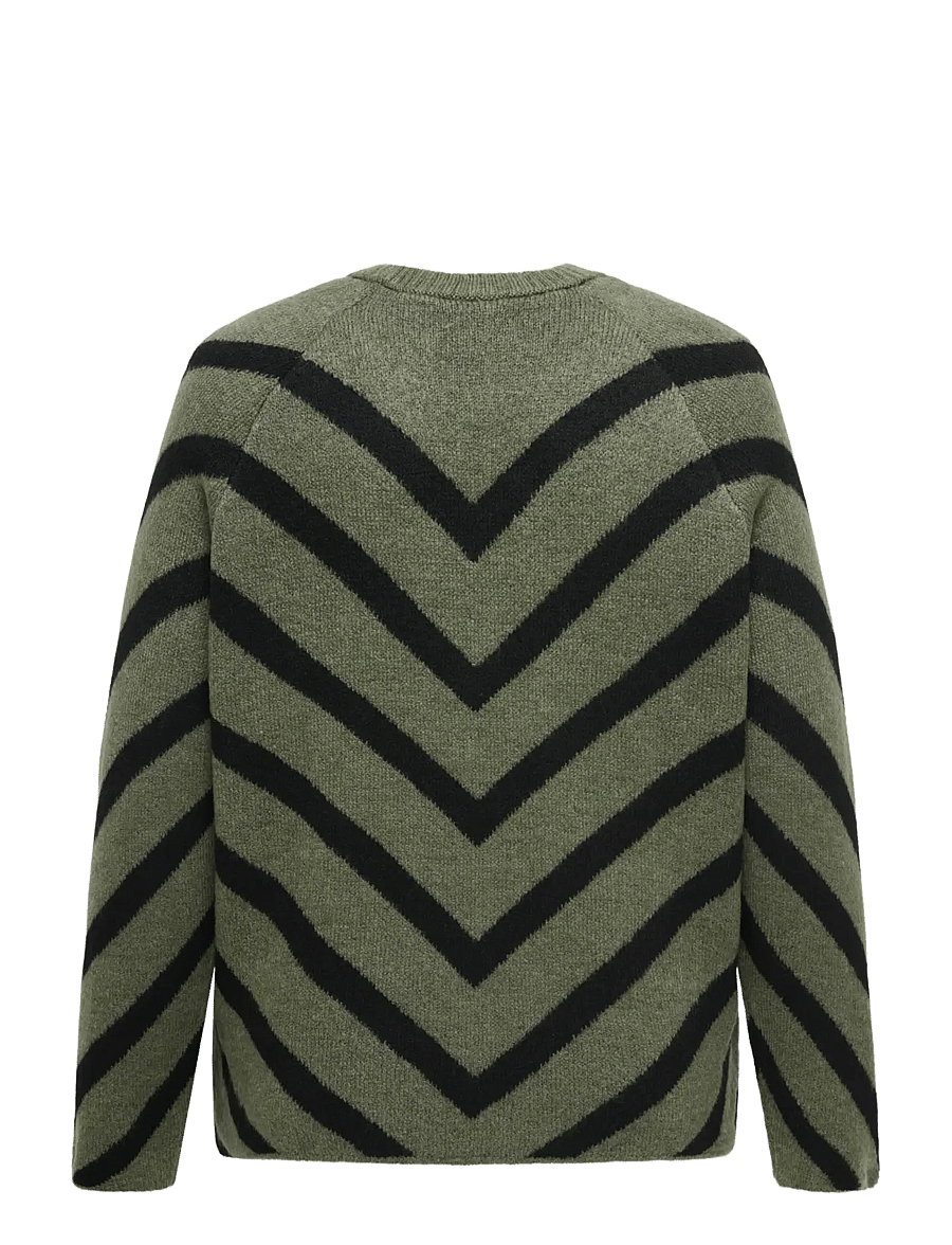 ONLY Carmakoma - CARELIZA L/S PULLOVER KNT NOOS - strikkegensere - lizard - 2