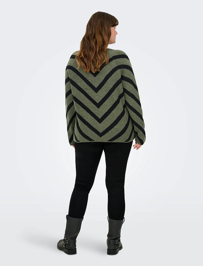ONLY Carmakoma - CARELIZA L/S PULLOVER KNT NOOS - sviitrid - lizard - 3