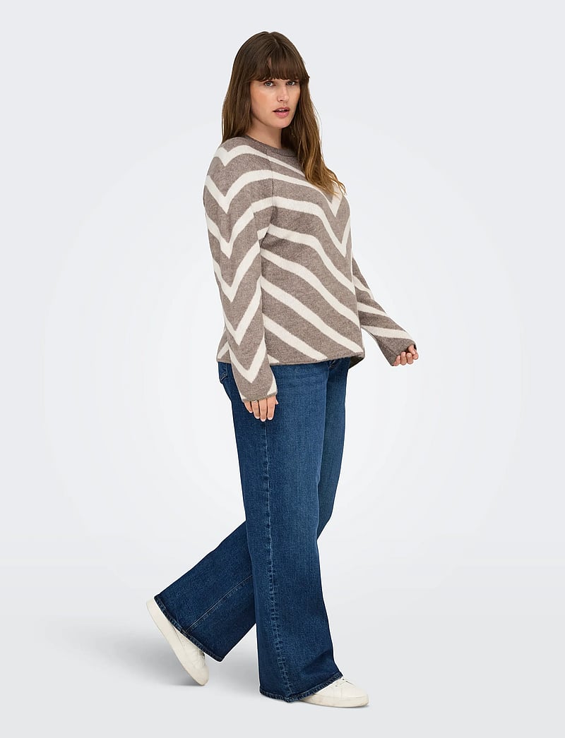 ONLY Carmakoma - CARELIZA L/S PULLOVER KNT NOOS - pullover - mermaid - 4