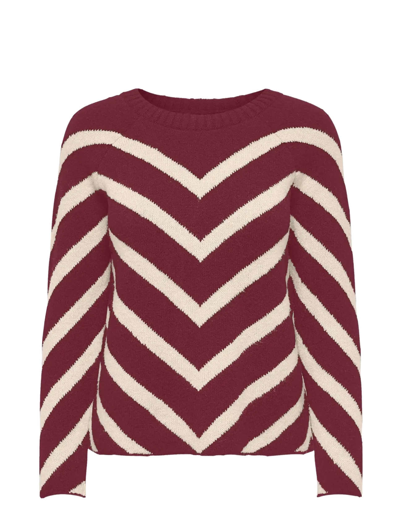 ONLY Carmakoma CARELIZA L/S PULLOVER KNT NOOS - Striktrøjer - ZINFANDEL / red