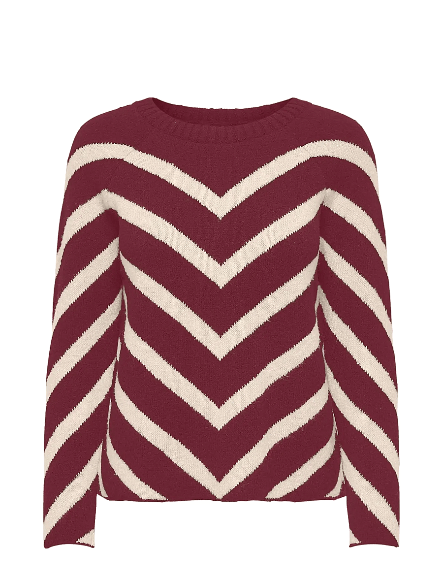 ONLY Carmakoma - CARELIZA L/S PULLOVER KNT NOOS - neulepuserot - zinfandel - 1