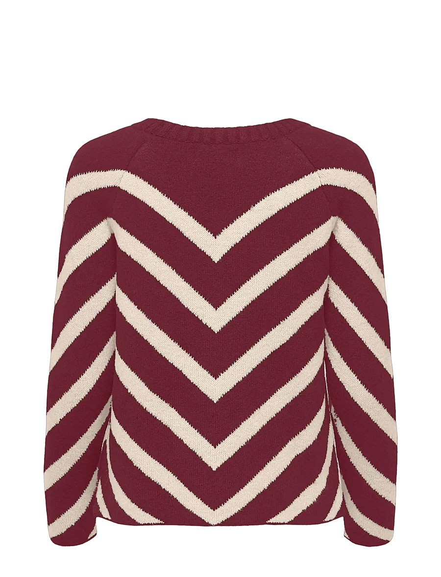 ONLY Carmakoma - CARELIZA L/S PULLOVER KNT NOOS - neulepuserot - zinfandel - 2