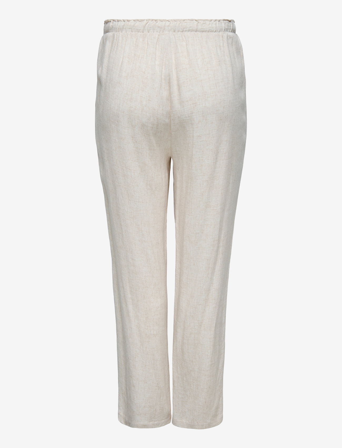 ONLY Carmakoma - CARSIESTA HW PULL-UP LINEN BL PNT - linnebyxor - moonbeam - 2