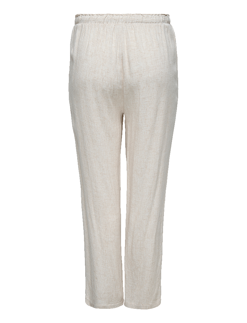 ONLY Carmakoma - CARSIESTA HW PULL-UP LINEN BL PNT - leinenhosen - moonbeam - 2