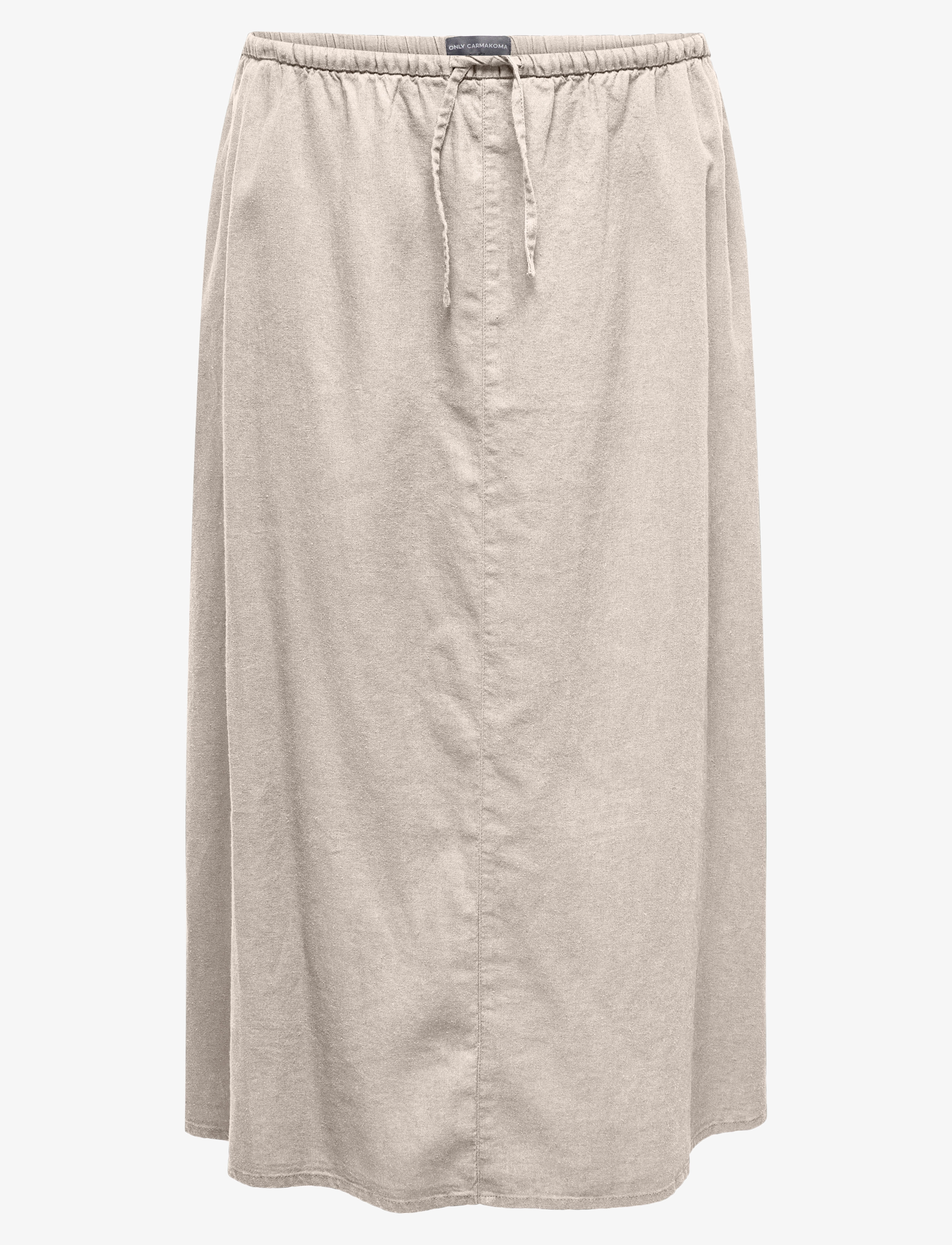 ONLY Carmakoma - CARCARO HW LINEN BL LONG SKIRT - midi rokken - pumice stone - 0