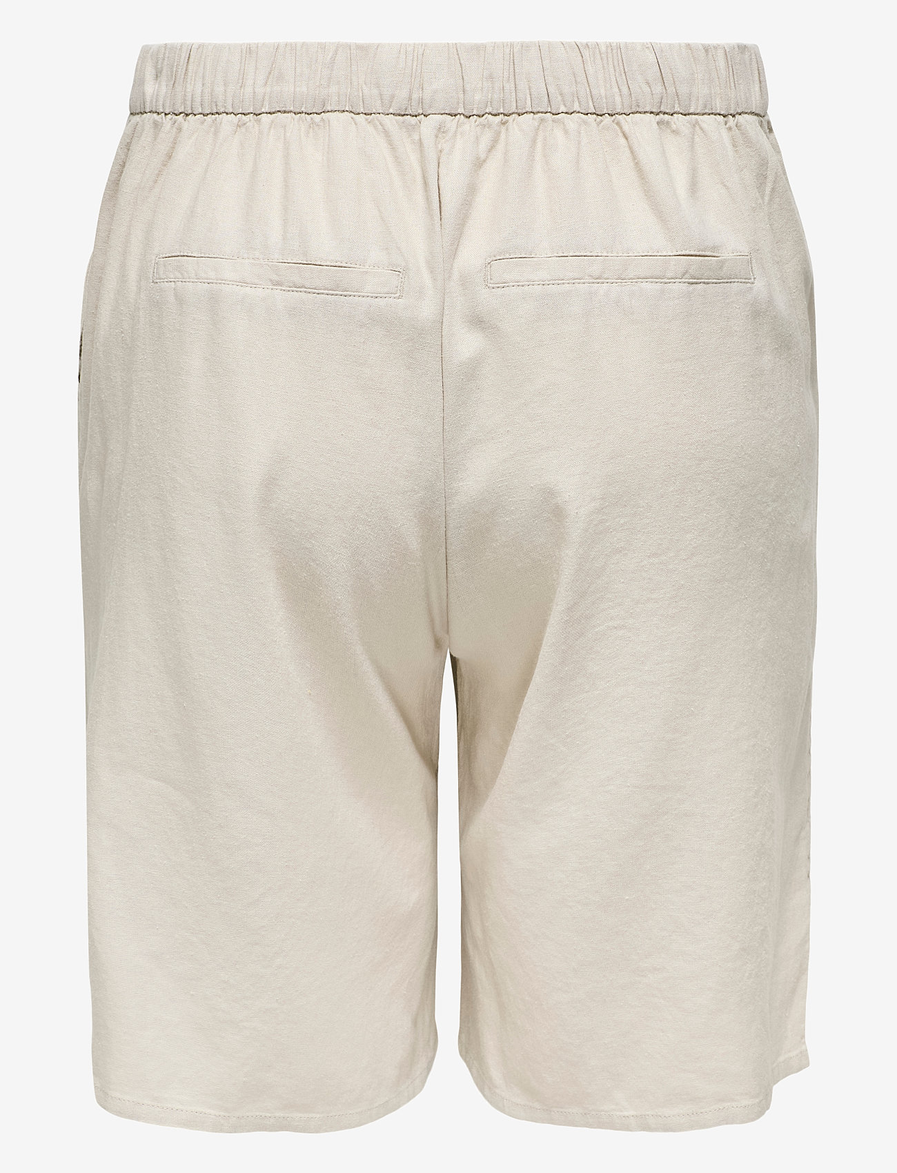 ONLY Carmakoma - CARCARO HW LINEN BL BERMU SHORTS - die niedrigsten preise - pumice stone - 1