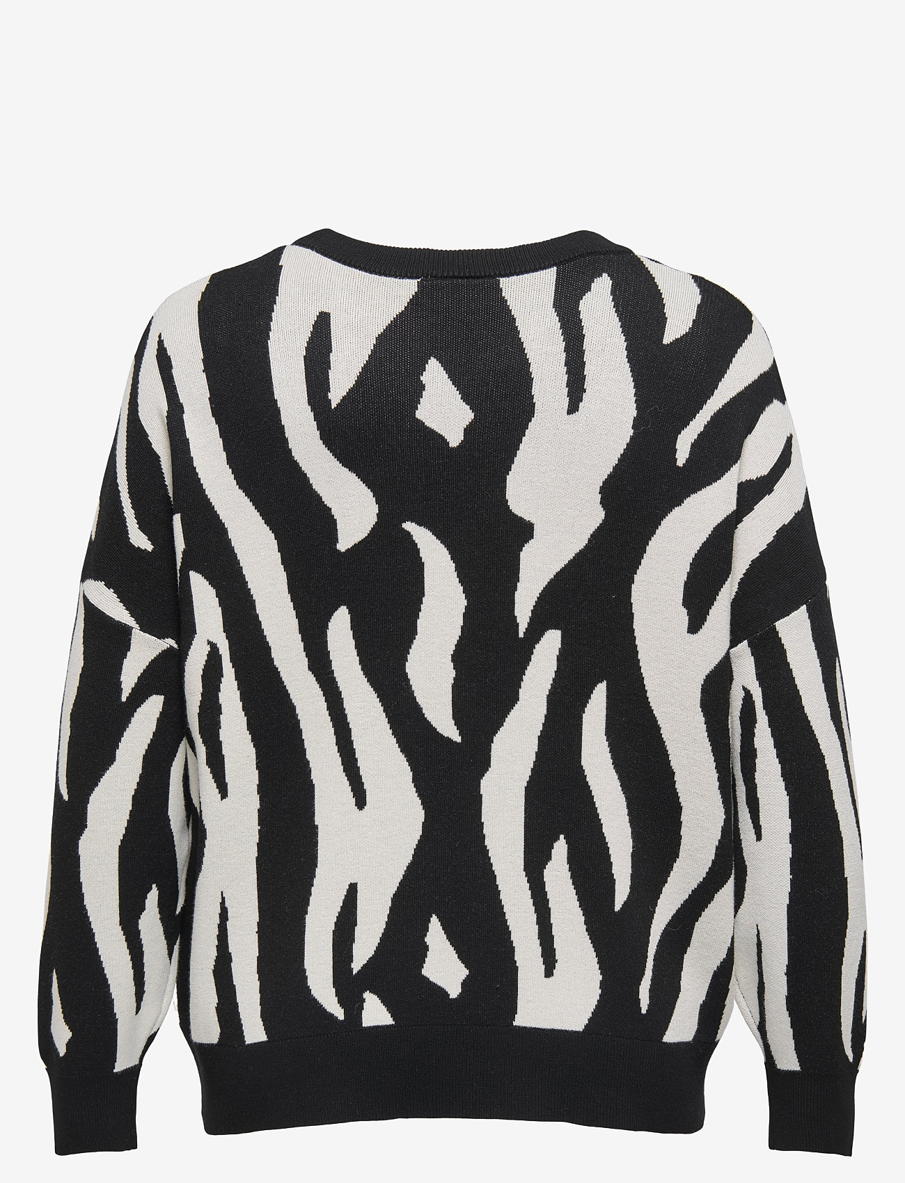 ONLY Carmakoma - CARMONTANA LS JQ LOOSE O-NECK KNT - pullover - black - 2