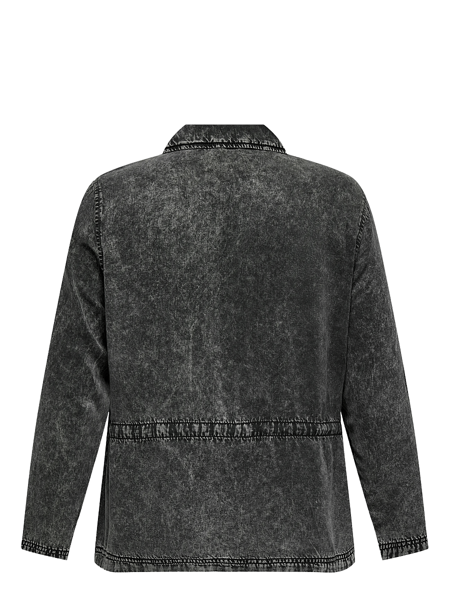 ONLY Carmakoma - CARKENYA LIFE ACID WASH JACKET OTW - black - 2