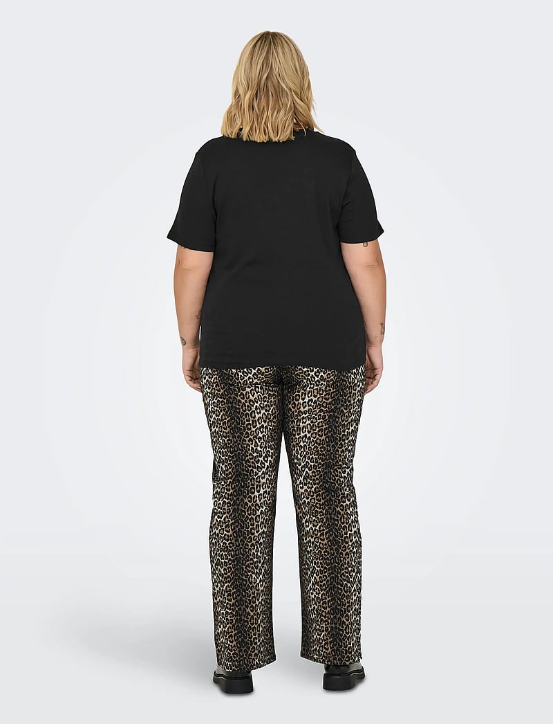 ONLY Carmakoma - CARJEN SS JEANS TEE JRS NOOS - t-shirts - black - 3