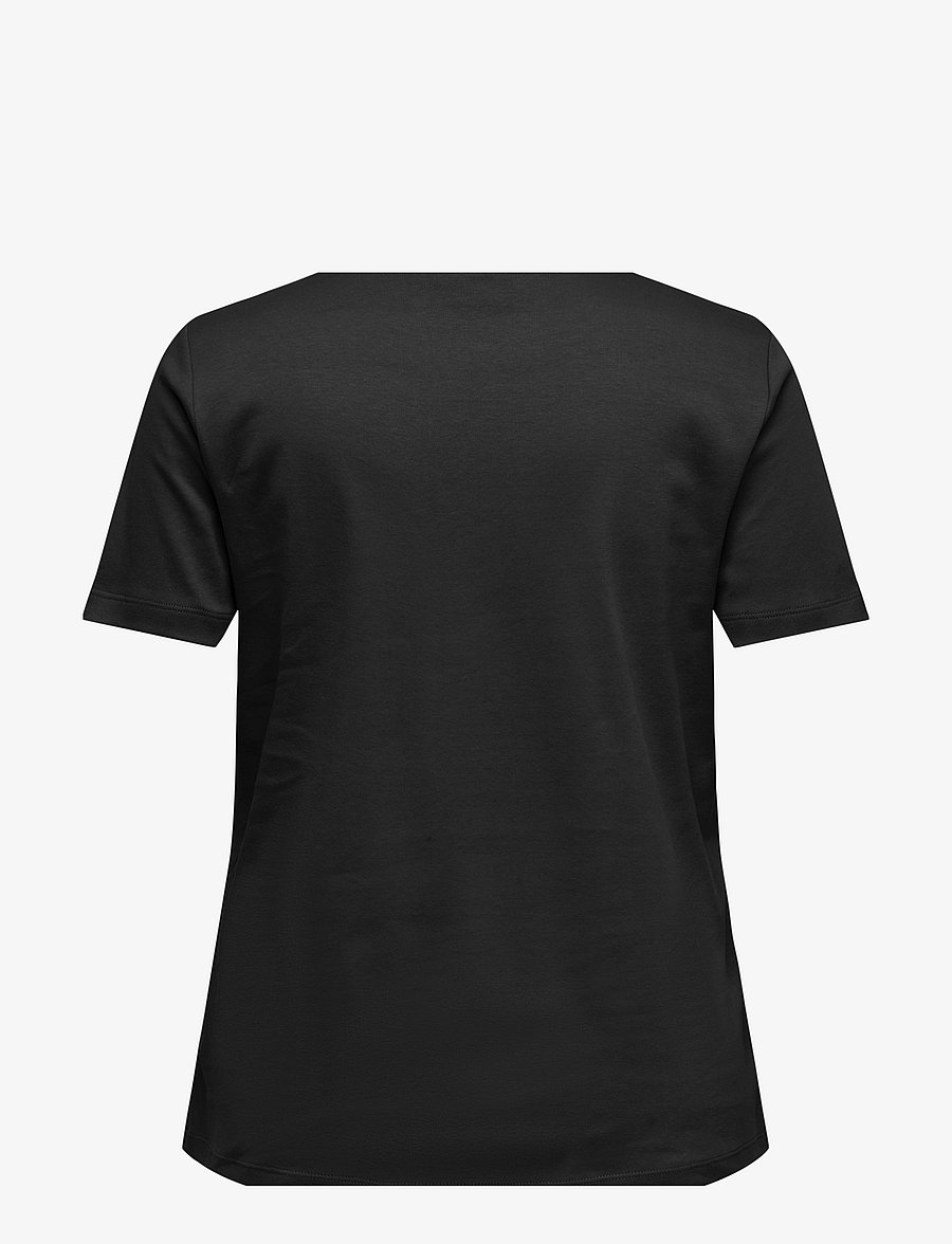 ONLY Carmakoma - CARJEN S/S JEANS TEE JRS NOOS - t-shirts - black - 2