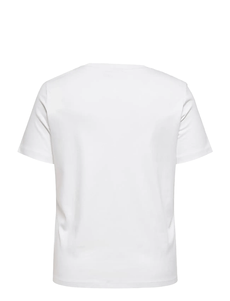 ONLY Carmakoma - CARJEN SS JEANS TEE JRS NOOS - t-shirts - bright white - 2