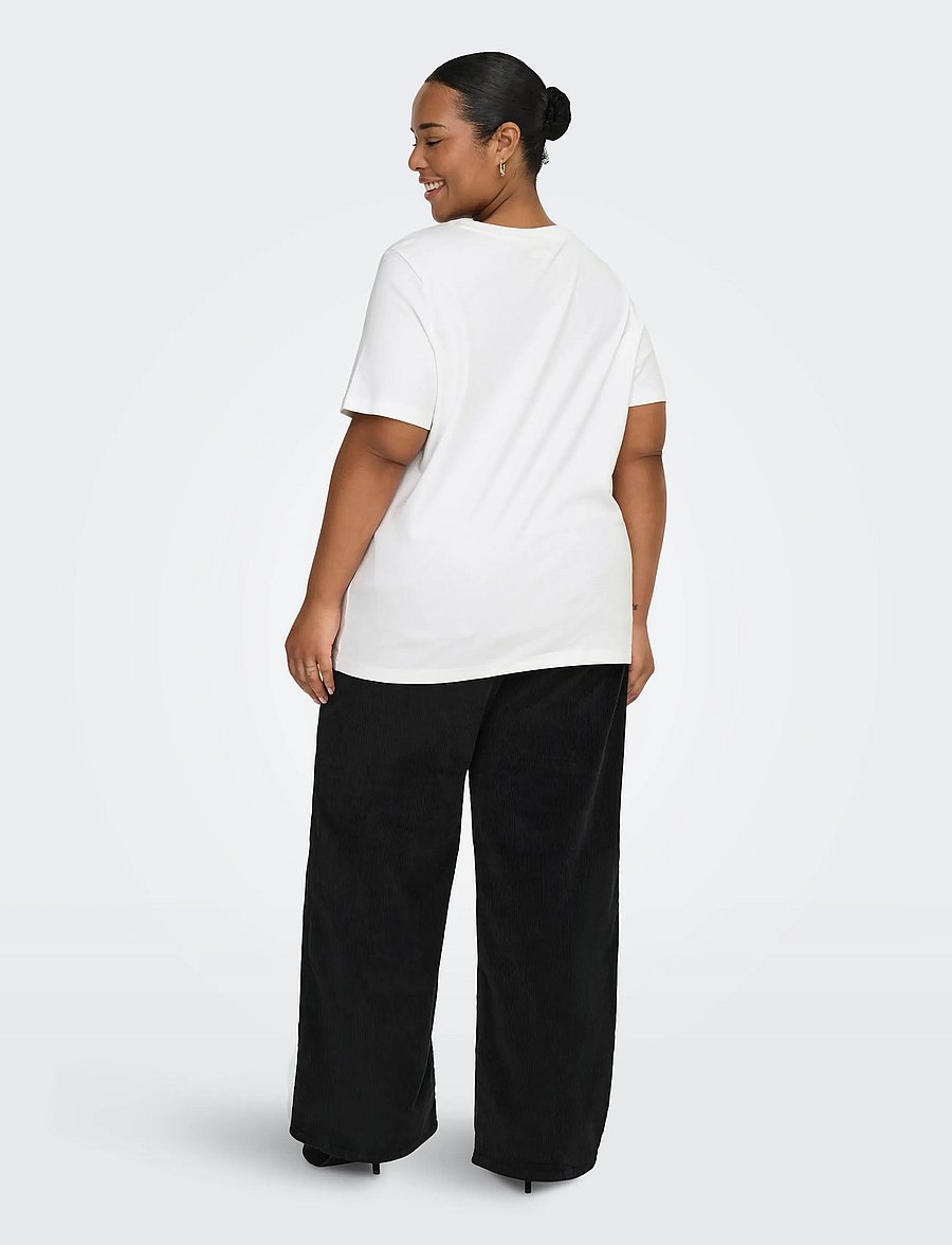 ONLY Carmakoma - CARJEN S/S JEANS TEE JRS NOOS - t-shirts - bright white - 3