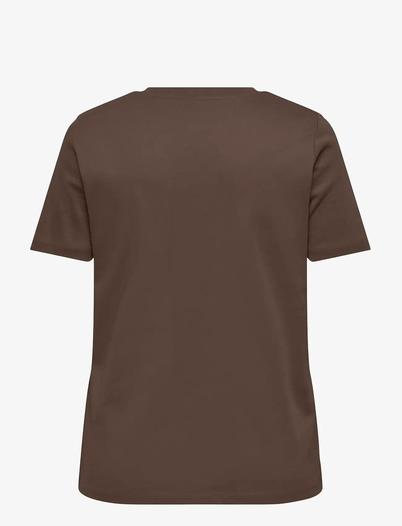 ONLY Carmakoma - CARJEN S/S JEANS TEE JRS NOOS - t-shirts - chocolate martini - 2