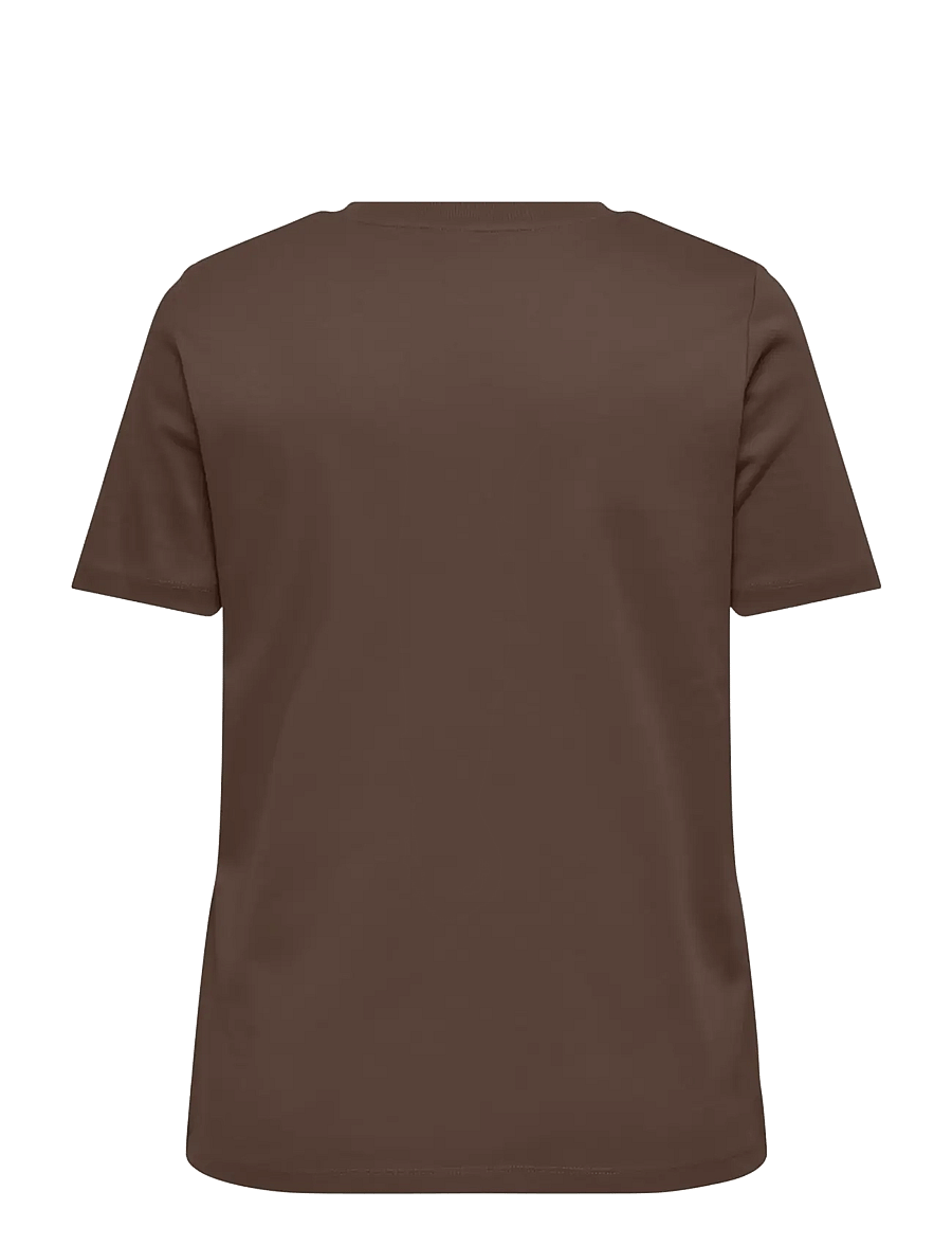 ONLY Carmakoma - CARJEN S/S JEANS TEE JRS NOOS - chocolate martini - 2