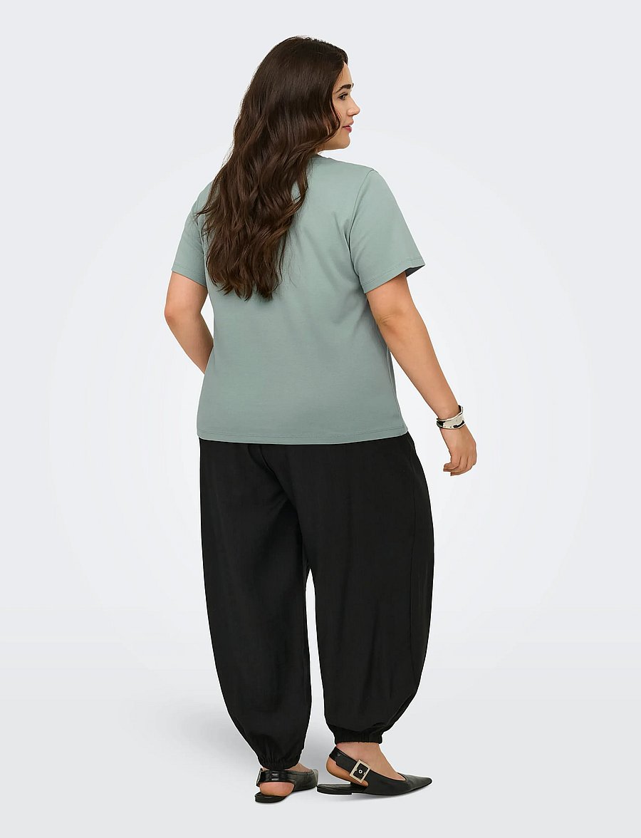 ONLY Carmakoma - CARJEN S/S JEANS TEE JRS NOOS - jadeite - 3