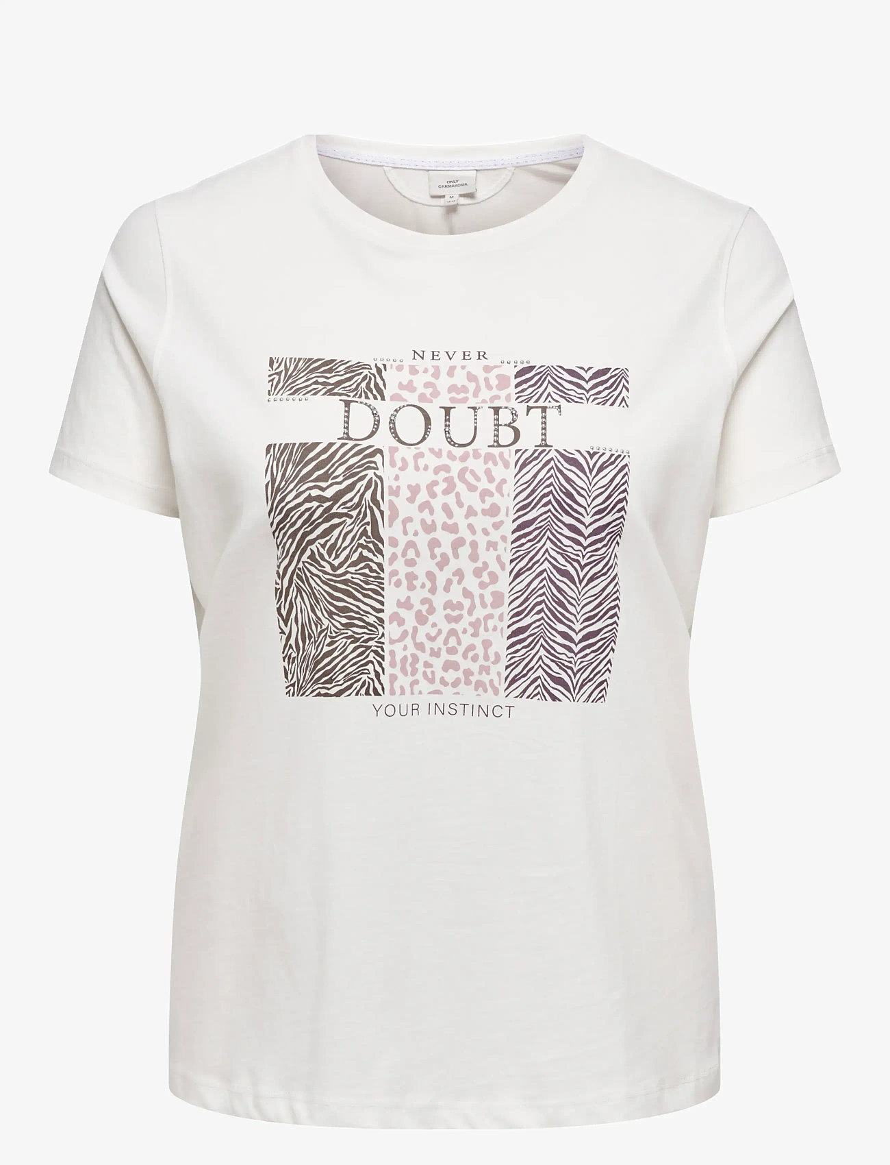 ONLY Carmakoma - CARBRINNA LIFE SS REG TEE JRS - t-shirts - cloud dancer - 1