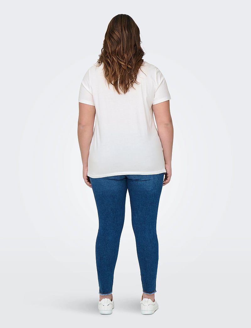 ONLY Carmakoma - CARBRINNA LIFE SS REG TEE JRS - t-shirts - cloud dancer - 3