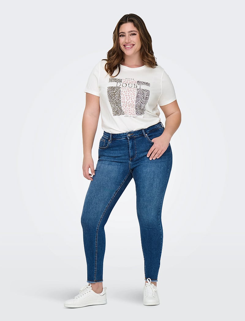 ONLY Carmakoma - CARBRINNA LIFE SS REG TEE JRS - t-shirts - cloud dancer - 4