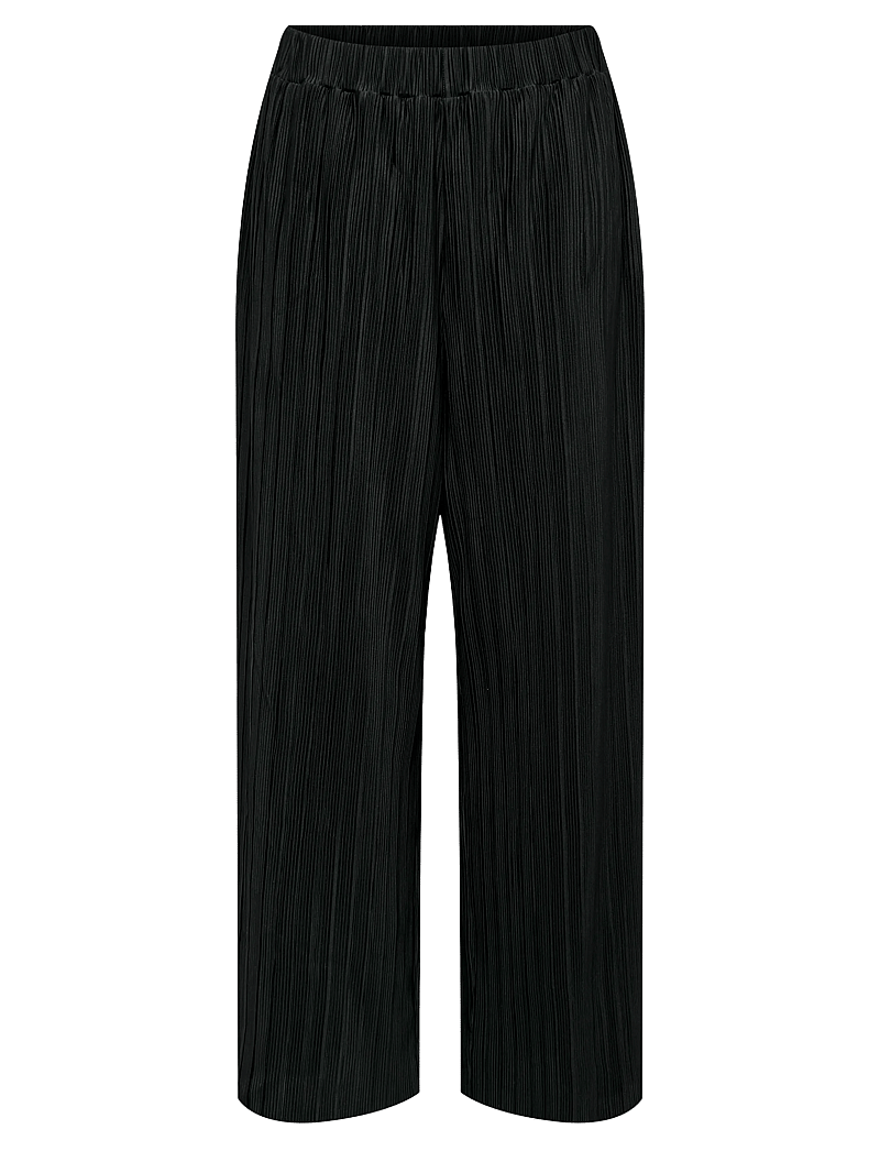 ONLY Carmakoma - CARRAVENNA PLISSE PANT JRS NOOS - sirge säärega püksid - black - 0