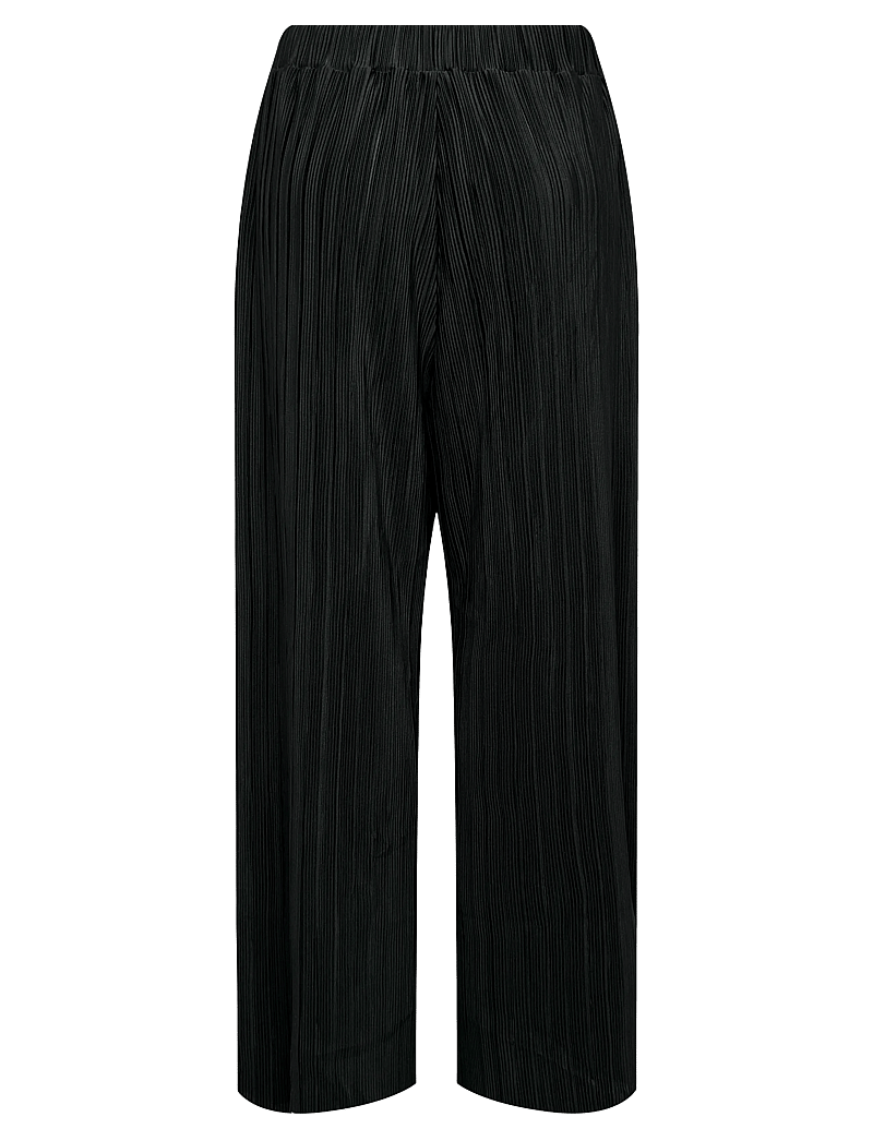 ONLY Carmakoma - CARRAVENNA PLISSE PANT JRS NOOS - sirge säärega püksid - black - 1
