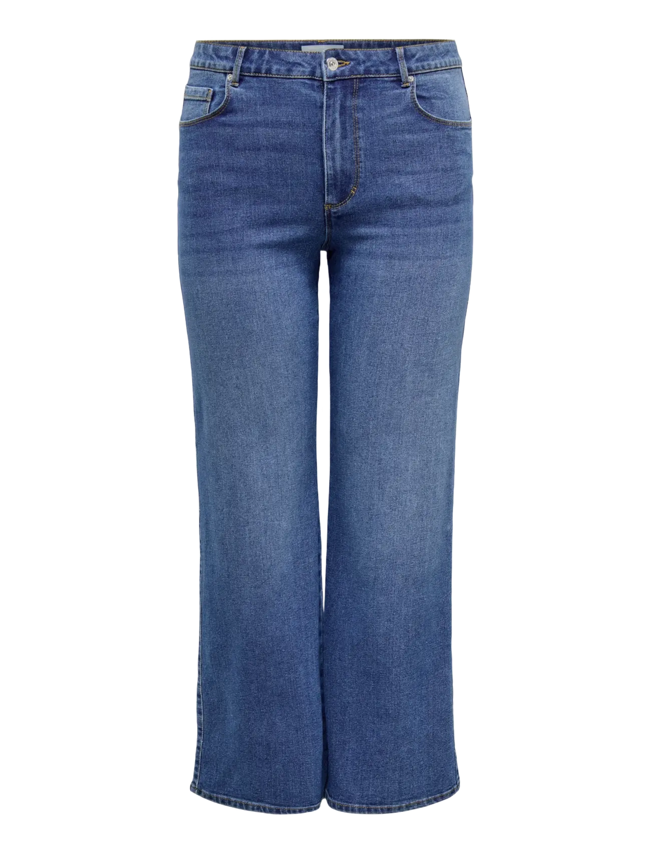 ONLY Carmakoma - CARSNOW HW WIDE DNM JEANS PIM MBD NOOS - brede jeans - medium blue denim - 1