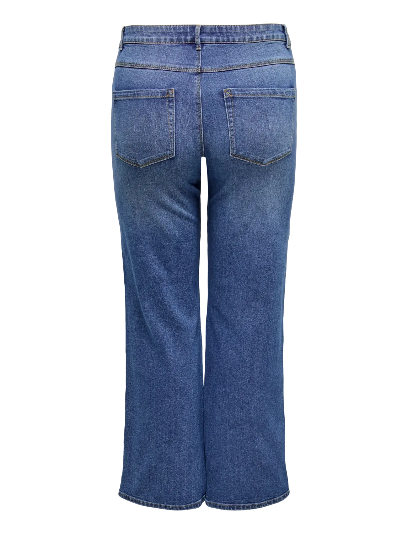 ONLY Carmakoma - CARSNOW HW WIDE DNM JEANS PIM MBD NOOS - brede jeans - medium blue denim - 2