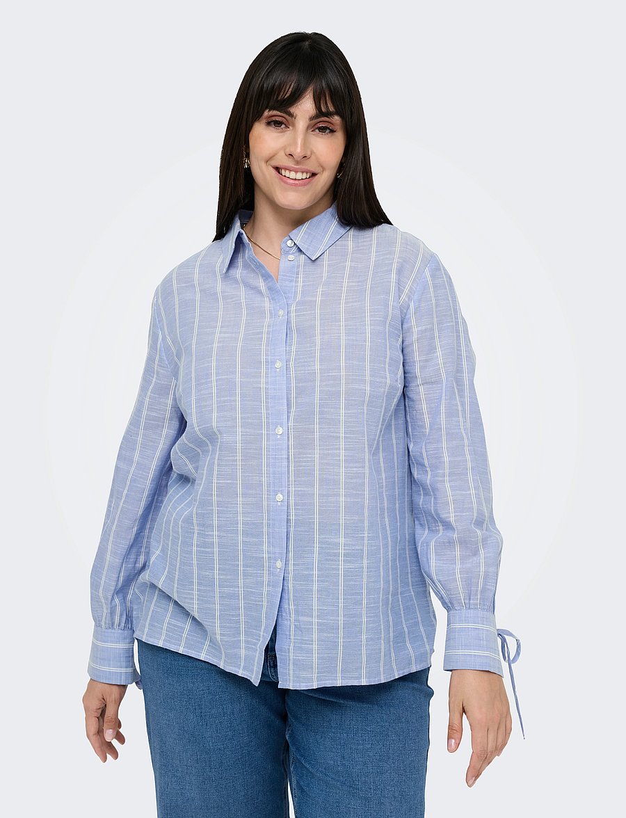 ONLY Carmakoma - CARCATTALINA LS SHIRT YD WVN - soft chambray - 5