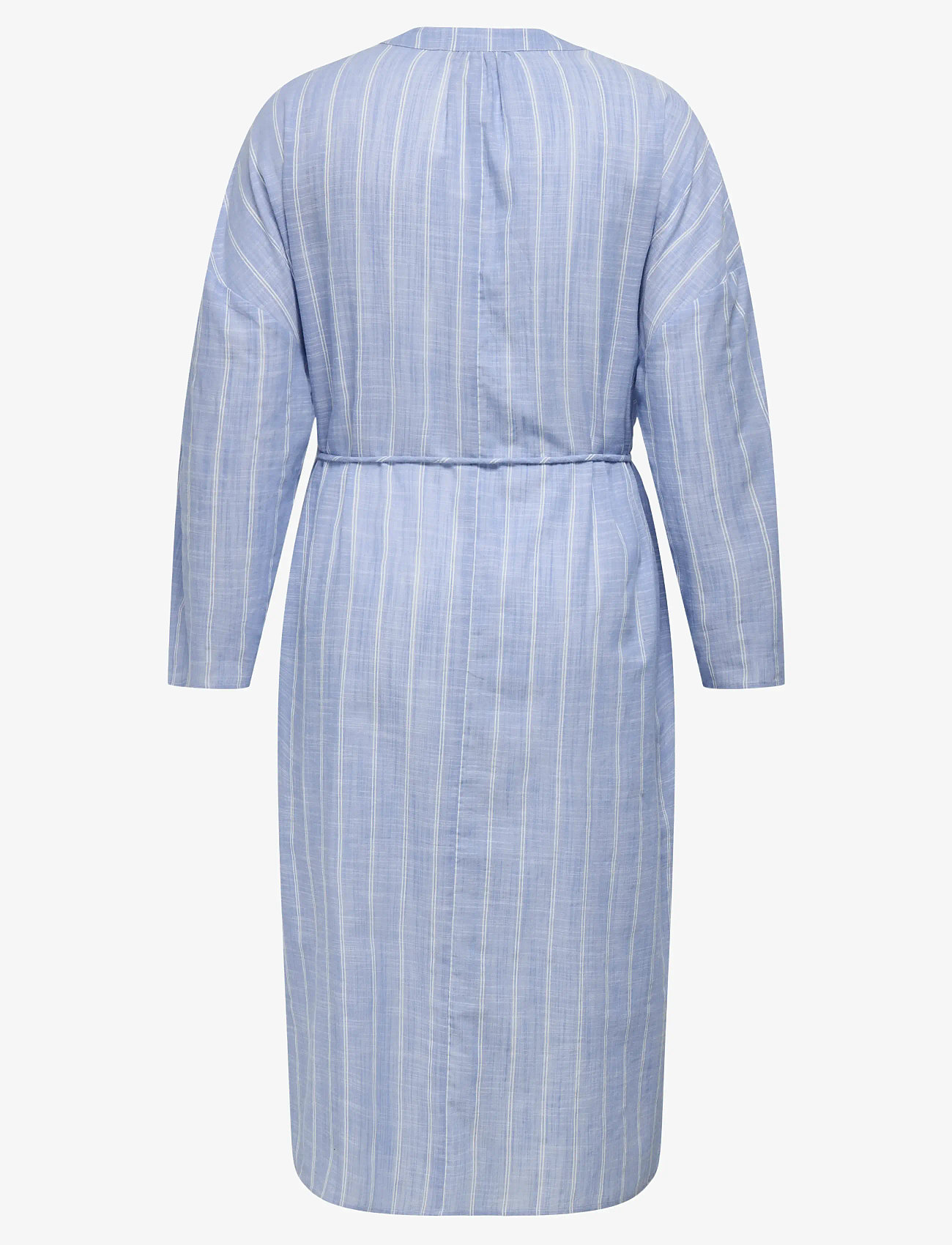 ONLY Carmakoma - CARCATTALINA 3/4 BLK DRESS YD WVN - skjortklänningar - soft chambray - 2